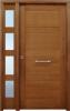 puerta exterior moderna con fijo tablones horizontales