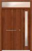 Puerta Lisa Exterior Madera 7 Tablas con Fijo y Montante 