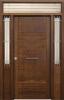 Puerta Moderna Lisa Exterior con 2 Fijos y Montante 