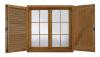 Ventanas Madera con Contraventanas en Zeta o Mallorquina